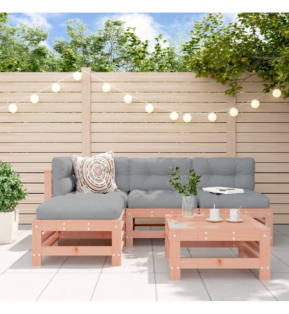 Salon de jardin 5 pcs bois massif douglas Salon de jardin 5 pcs bois massif douglas