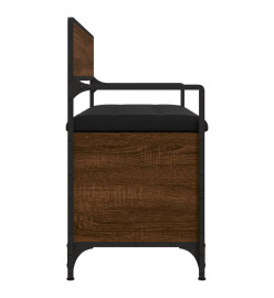 Banc de rangement chêne marron 85,5x42x73,5cm bois d'ingénierie