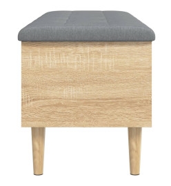 Banc de rangement chêne sonoma 102x42x46 cm bois d'ingénierie