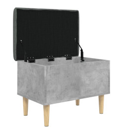 Banc de rangement gris béton 62x42x46 cm bois d'ingénierie