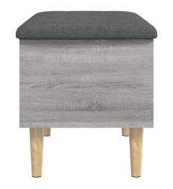 Banc de rangement sonoma gris 62x42x46 cm bois d'ingénierie