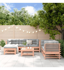 Salon de jardin 7 pcs bois massif douglas
