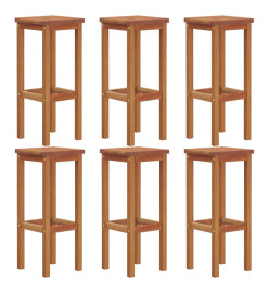 Ensemble de bar de jardin 7 pcs bois d'acacia solide