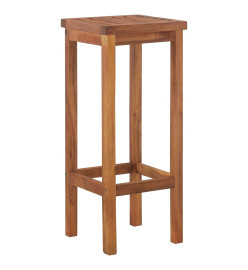 Ensemble de bar de jardin 7 pcs bois d'acacia solide
