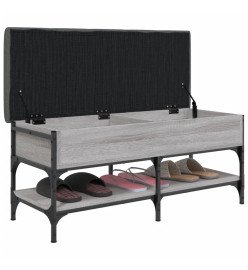 Banc à chaussures sonoma gris 102x42x45 cm bois d'ingénierie