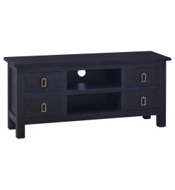 Meuble TV Café noir clair 100x30x45 cm Bois d'acajou massif