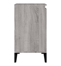 Meuble d'évier sonoma gris 58x33x60 cm bois d'ingénierie