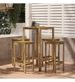 Meubles de bar de jardin 5 pcs Bois de pin imprégné