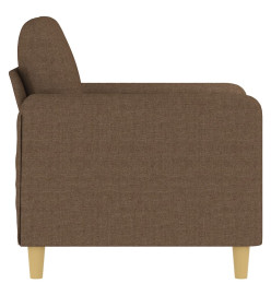 Fauteuil Marron 60 cm Tissu