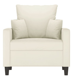 Fauteuil Crème 60 cm Velours