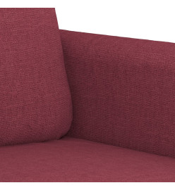 Canapé à 2 places Rouge bordeaux 140 cm Tissu