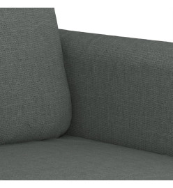 Canapé à 3 places Gris foncé 180 cm Tissu