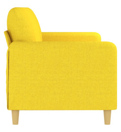 Canapé à 3 places Jaune clair 180 cm Tissu