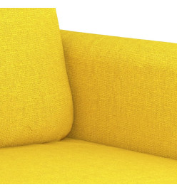 Canapé à 3 places Jaune clair 180 cm Tissu