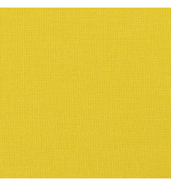 Ensemble de canapés 3 pcs avec coussins jaune clair tissu