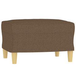 Ensemble de canapés 3 pcs avec coussins Marron Tissu