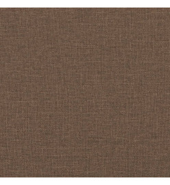 Ensemble de canapés 3 pcs avec coussins Marron Tissu