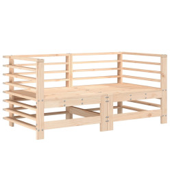 Canapés d'angle de jardin 2 pcs bois de pin massif