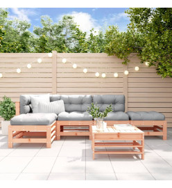 Salon de jardin 6 pcs bois massif douglas