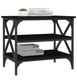Table d'appoint Noir 55x38x45 cm Bois d'ingénierie