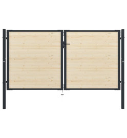 Lattes de clôture 40 pcs 134 cm bois massif d'épicéa