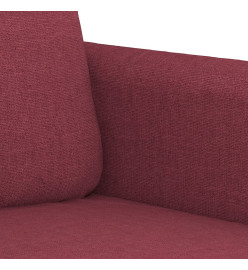 Canapé à 2 places Rouge bordeaux 120 cm Tissu