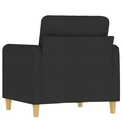 Fauteuil Noir 60 cm Tissu