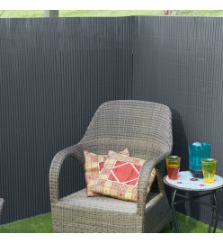 Nature Écran de jardin à double face PVC 1,5x3 m Anthracite