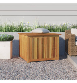 Boîte de rangement de jardin 75x75x58 cm bois massif d'acacia
