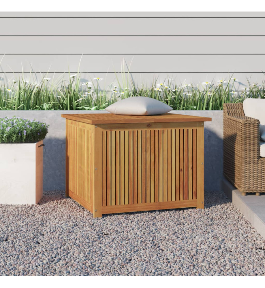 Boîte de rangement de jardin 75x75x58 cm bois massif d'acacia Boîte de rangement de jardin 75x75x58 cm bois massif d'acacia