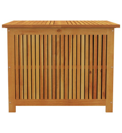 Boîte de rangement de jardin 75x75x58 cm bois massif d'acacia