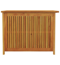Boîte de rangement de jardin 75x75x58 cm bois massif d'acacia