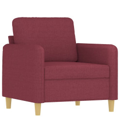 Fauteuil Rouge bordeaux 60 cm Tissu