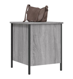 Banc de rangement sonoma gris 40x42,5x50 cm bois d'ingénierie