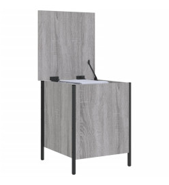 Banc de rangement sonoma gris 40x42,5x50 cm bois d'ingénierie