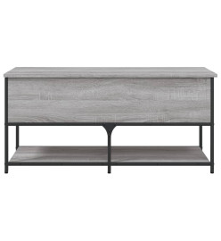 Banc de rangement sonoma gris 100x42,5x47 cm bois d'ingénierie