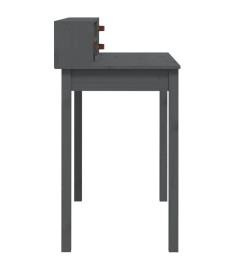 Bureau Gris 110x50x93 cm Bois massif de pin