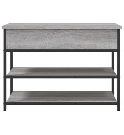 Banc à chaussures sonoma gris 70x42,5x50 cm bois d'ingénierie