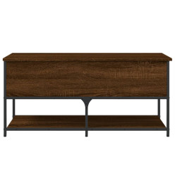 Banc de rangement chêne marron 100x42,5x47 cm bois d'ingénierie