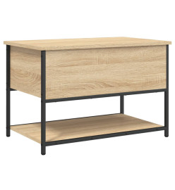 Banc de rangement chêne sonoma 70x42,5x47 cm bois d'ingénierie