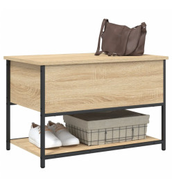 Banc de rangement chêne sonoma 70x42,5x47 cm bois d'ingénierie