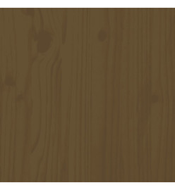 Salon de jardin 5 pcs marron miel bois de pin massif