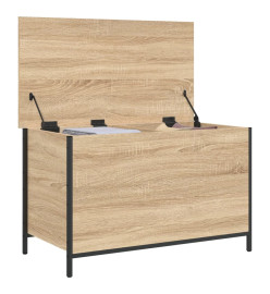 Banc de rangement chêne sonoma 80x42,5x50 cm bois d'ingénierie