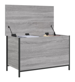 Banc de rangement sonoma gris 80x42,5x50 cm bois d'ingénierie