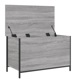 Banc de rangement sonoma gris 80x42,5x50 cm bois d'ingénierie