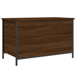 Banc de rangement chêne marron 80x42,5x50 cm bois d'ingénierie