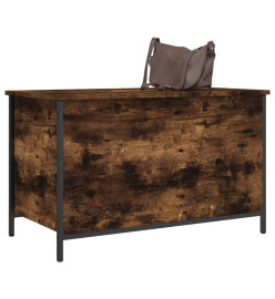 Banc de rangement chêne fumé 80x42,5x50 cm bois d'ingénierie