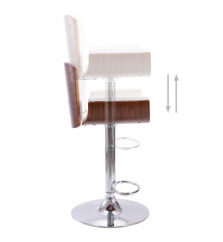 Tabouret de bar Blanc Similicuir