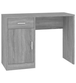 Bureau avec tiroir et armoire Sonoma gris 100x40x73 cm