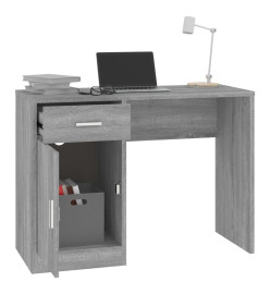 Bureau avec tiroir et armoire Sonoma gris 100x40x73 cm